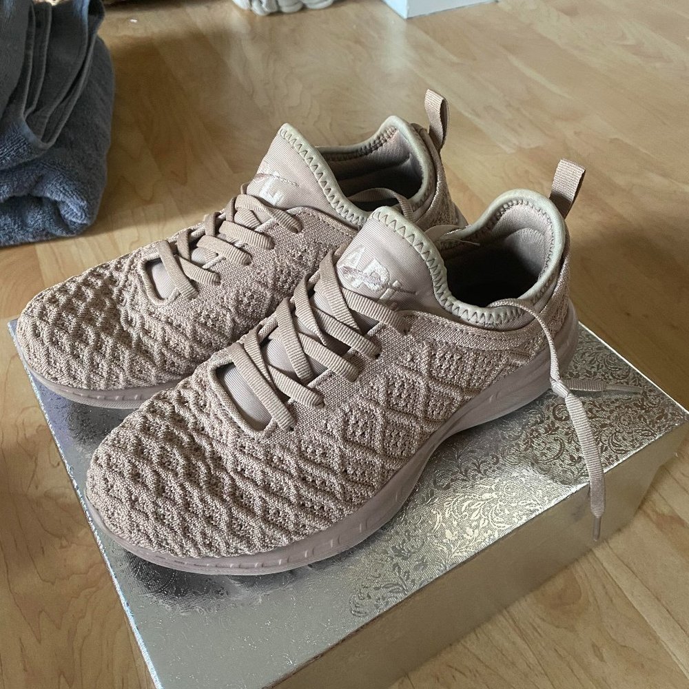 APL  Women's Techloom Tennis Shoes - Size 6.5, Almond Color